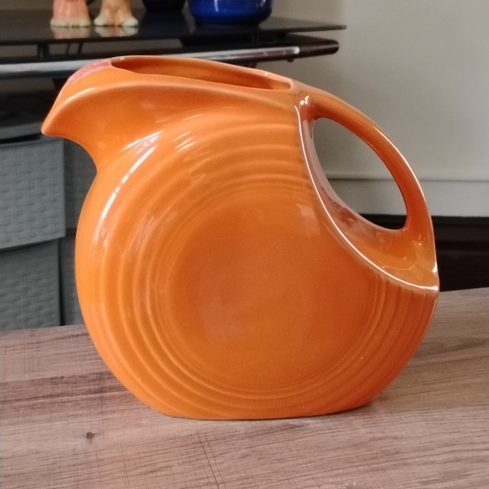 Fiestaware Disc Pitcher orange